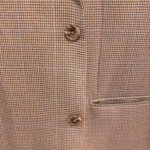 Izod Men’s Tan Checked Sport Coat 44R - Picture 11 of 11